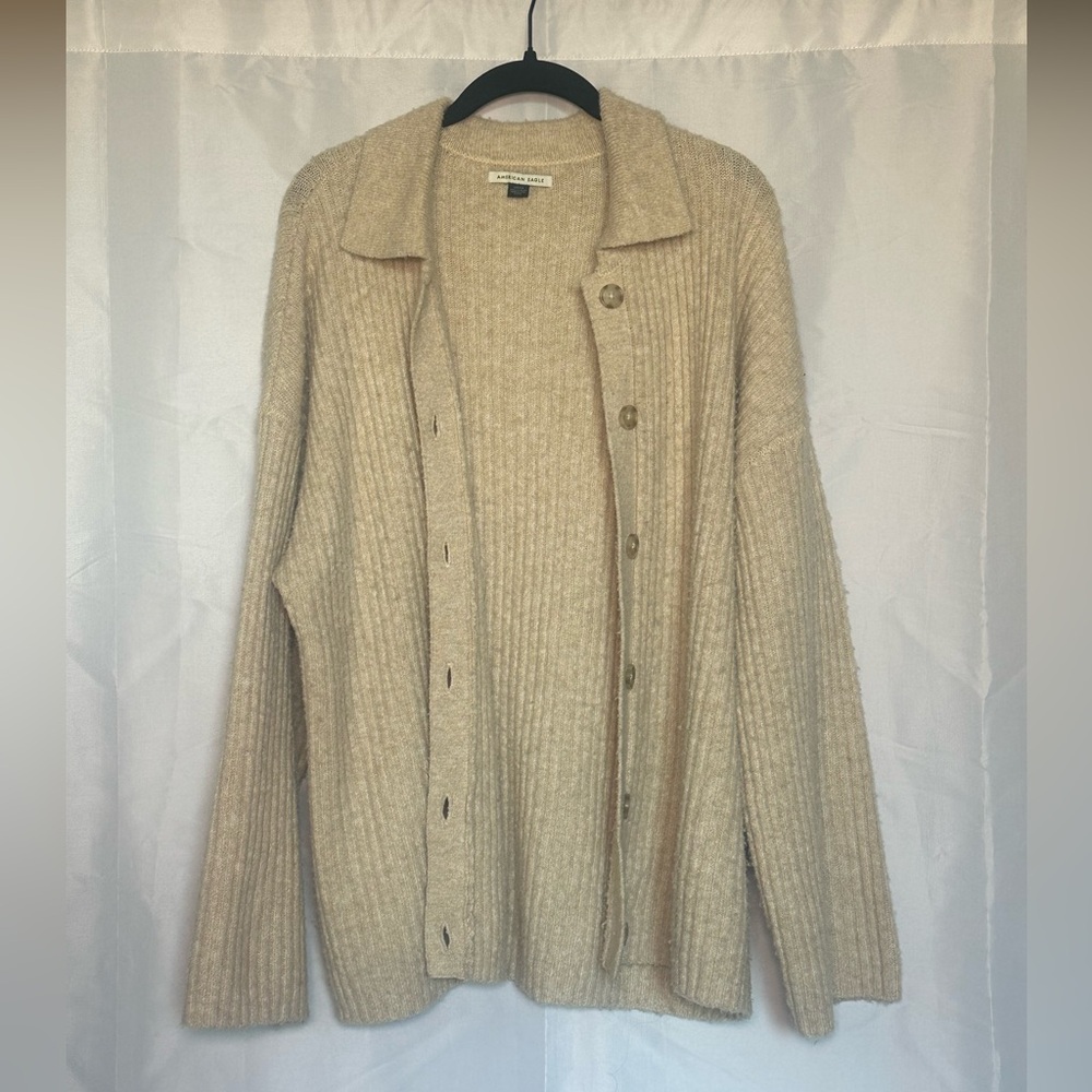 Extremely cozy oversized cardigan aerie sweater